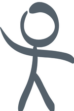 Stick figure to represent no image of person